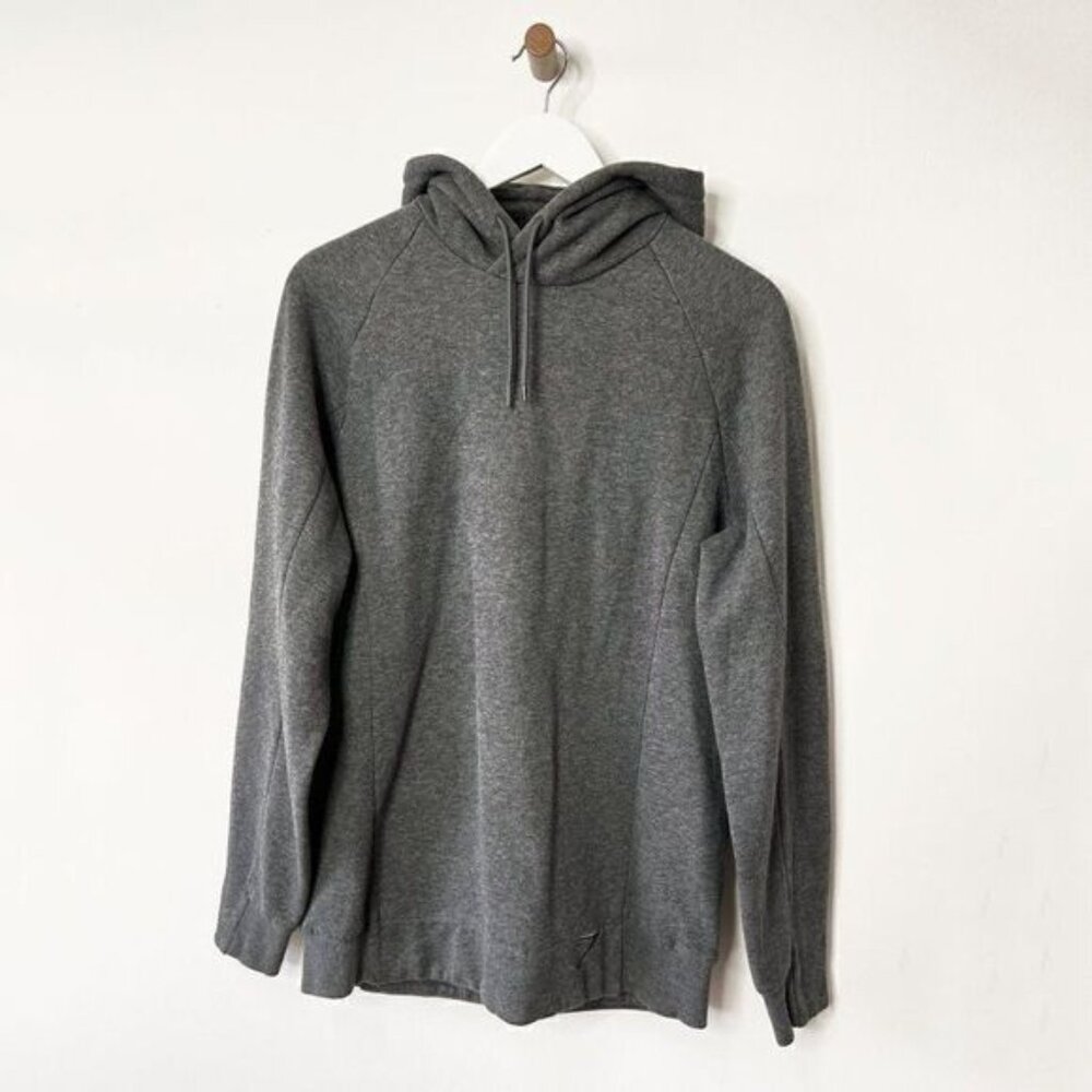 Gymshark Gray Long Line Pullover Hoodie